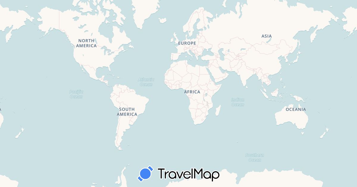 TravelMap itinerary: driving in French Polynesia (Oceania)